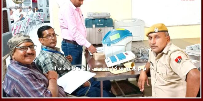 Information about the functioning of EVM and VVPAT machines in sawai madhopur