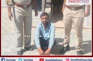 Khandar police station seized a tractor-trolley while transporting illegal gravel, driver arrested