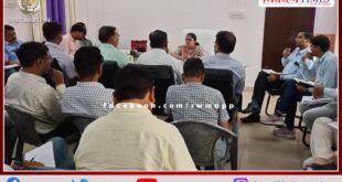 OSD Dr. Anjali Rajoria took a meeting of officers of all departments in gangapur city