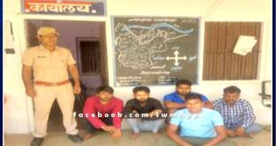 Police arrested 5 accused for disturbing peace in sawai madhopur