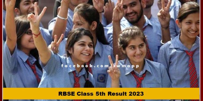 Rajasthan 5th board exam result declared