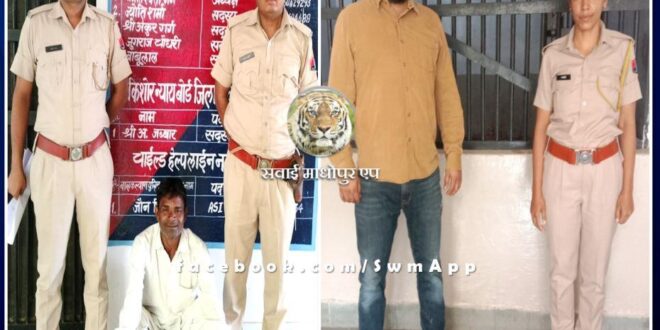 Sawai Madhopur police arrested two accused in arrest warrant