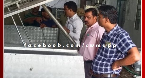 Food security team took samples of milk, ghee, coriander powder in Gangapur City