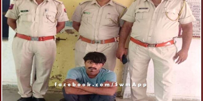 Mantown police station arrested the accused of theft in sawai madhopur
