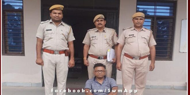 Special team of Gangapur police arrested thug Rajesh Kumar Khanna from Delhi