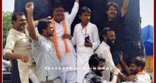 BJP ST Morcha workers gave arrest in jaipur