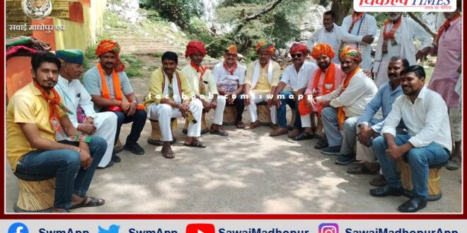 BJP leaders were welcomed on the arrival of Sita Mata