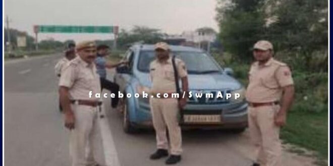 Blockade being done in view of upcoming festivals in sawai madhopur