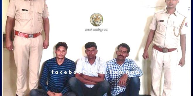 Police arrested three absconding accused in the case of assault in sawai madhopur