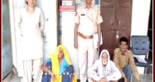 Soorwal police station arrested three warrantees absconding for 7 years in sawai madhopur