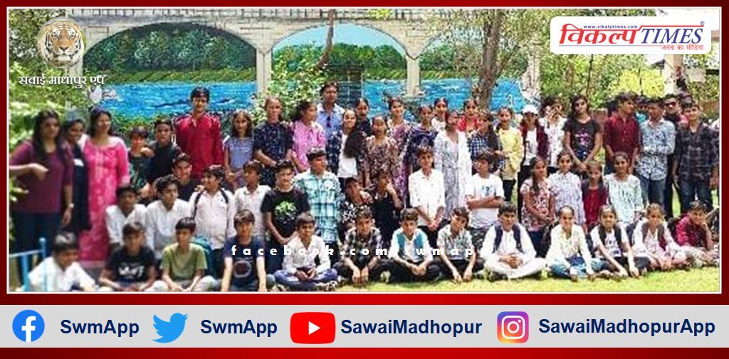 Students visited Gharial Sanctuary