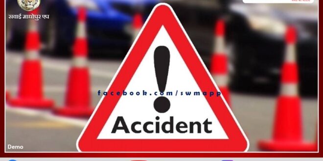 Collision between two private travel buses in rajsamand