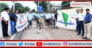 Cycle rally gave message of 100% voting and making Trinetra Ganesh fair clean
