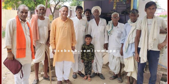 Dr. Madhumukul Chaturvedi did public relations for BJP membership campaign