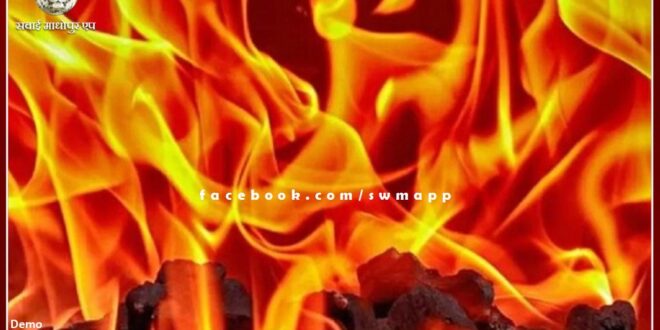 Gas cylinder catches fire while cooking in alwar