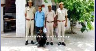 Khandar police station arrested a warrant accused under operation attack in sawai madhopur