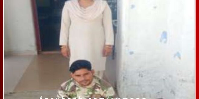 Khandar police station arrested one person for disturbing peace