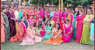MP Colony Mahila Mandal celebrated Lahariya festival in sawai madhopur