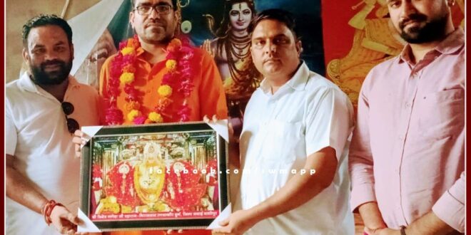 National coordinator of Vipra Samvad, Manoj Parashar reached Tonk