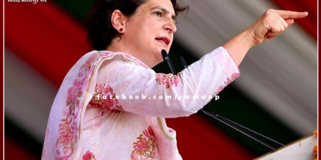 Now Priyanka Gandhi Vadra's entry in Rajasthan elections