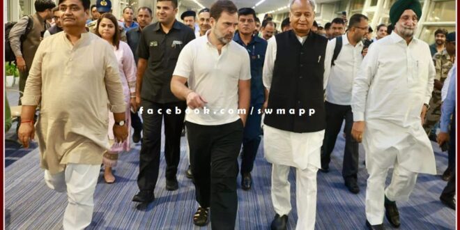 Rahul Gandhi on Jaipur tour