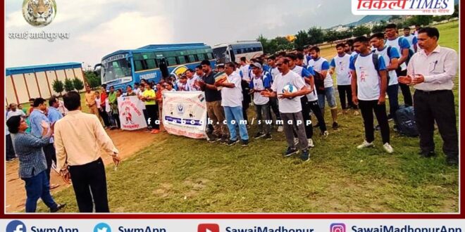 Rajiv Gandhi administers voter awareness oath to rural and urban Olympic Games winners
