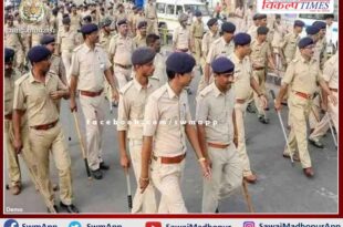 1400 police personnel are working to conduct peaceful and fair elections in the sawai madhopur