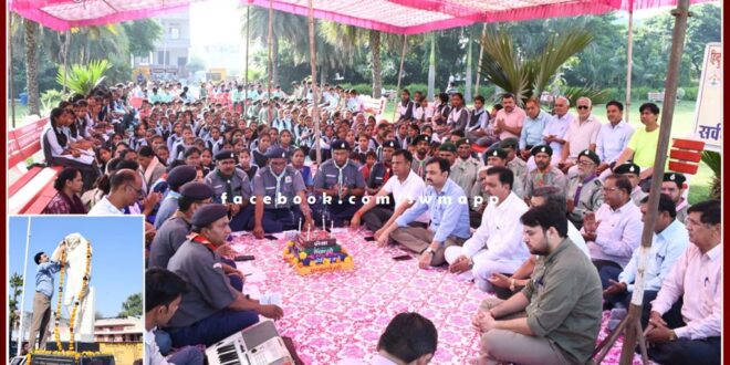 All religion prayer meeting held in Gulab Bagh on Gandhi Jayanti in sawai madhopur