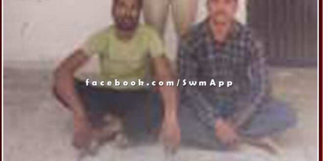 Baharwanda Kalan police station arrested 2 people on charges of disturbing peace in sawai madhopur