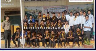 Band team of Model School Surwal Sawai madhopur got second position at the state level