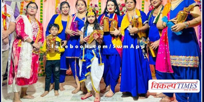 Dance competition organized in Jhulelal Temple Navratri Mahotsav in sawai madhopur