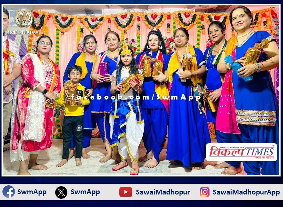Dance competition organized in Jhulelal Temple Navratri Mahotsav in sawai madhopur