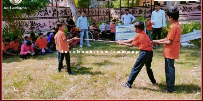 Disabled children took part in sports competition