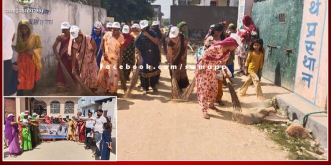 Donated labour to keep India garbage free in sawai madhopur
