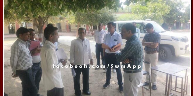 Inspected highly sensitive and sensitive polling stations in sawai madhopur