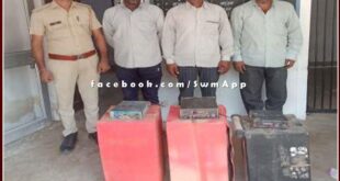 Mitrapura police station arrested three persons for create noise pollution in sawai madhopur