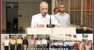On the occasion of National Unity Day, oath of national unity was administered at the police headquarter jaipur