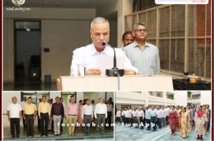 On the occasion of National Unity Day, oath of national unity was administered at the police headquarter jaipur