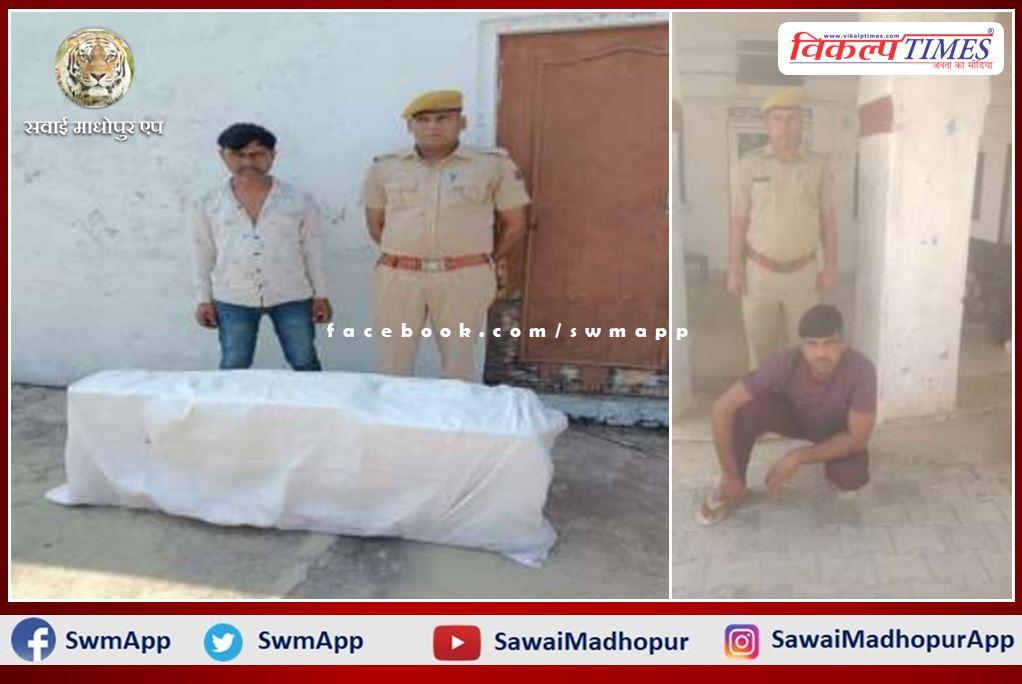 Sawai Madhopur Police action against illegal liquor in sawai madhopur