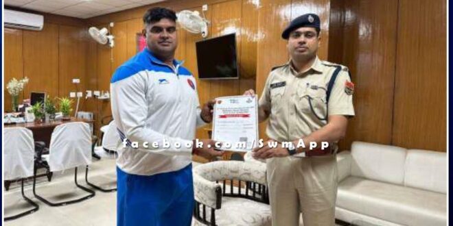 Sawai Madhopur District police constable won medal in 72nd All India Police Wrestling Cluster Games