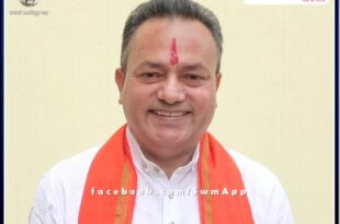 Sawai madhopur Dr. Madhumukul Chaturvedi honored with Sardar Vallabhbhai Patel Memorial Award at national level