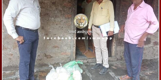 Under the war campaign for purity, 50 kg of mawa was destroyed, 100 kg of ghee was seized