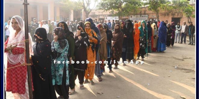68.24 percent voting took place in Rajasthan till 5 pm