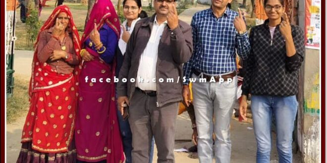 A family from Nagaur voted in bamanwas sawai madhopur