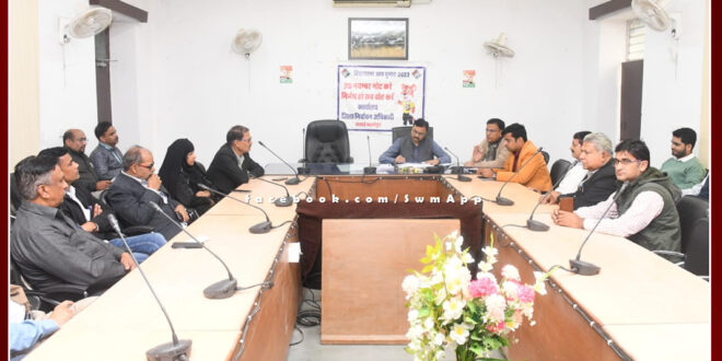 A meeting was held with the candidates regarding the counting of votes in sawai madhopur