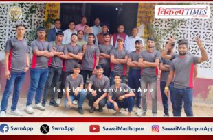 Athletic team of Shaheed Captain Ripudaman Singh Government PG College leaves for Kota