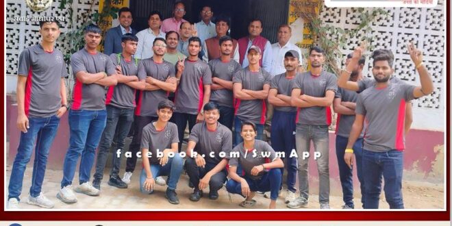 Athletic team of Shaheed Captain Ripudaman Singh Government PG College leaves for Kota