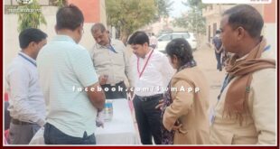 Chief Executive Officer Muralidhar Pratihar inspected the polling booths in sawai madhopur