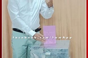 Chief Executive Officer Muralidhar Pratihar voted in sawai madhopur