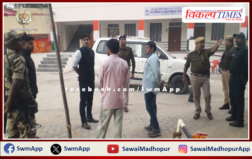 District Election Officer and other officials reached the polling stations and boosted the morale of the polling parties in sawai madhopur